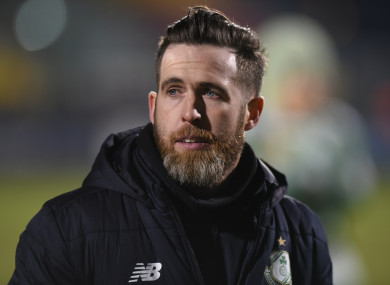 Stephen Bradley pictured during last night's game.