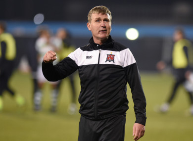Stephen Kenny pictured at Tallaght Stadium last night.