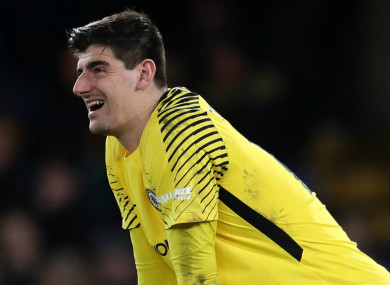 Chelsea goalkeeper Thibaut Courtois