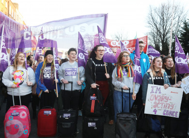 Members of the USI attending the march this evening
