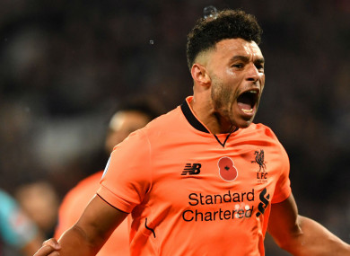 Alex Oxlade-Chamberlain (file pic).