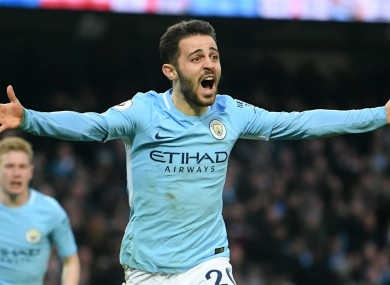 Goalscorer Bernardo Silva.