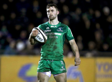 Caolin Blade lines up for Connacht against Zebre last month.