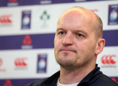 Townsend speaking at the post-match press conference earlier.