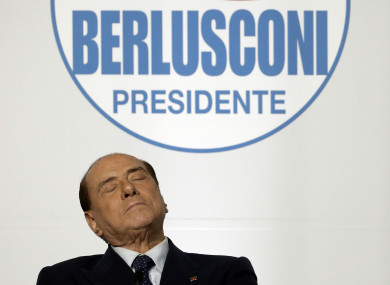Even if his coalition wins the election, Berlusconi can't take office because of his fraud conviction.