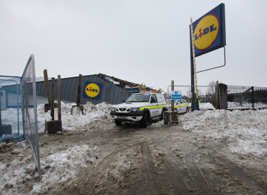 The supermarket on Fortunestown Lane pictured on Saturday