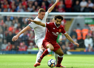 Man United midfielder Nemanja Matic and Liverpool's top scorer Mohamed Salah.