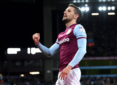 Conor Hourihane celebrates a goal.