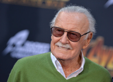 Stan Lee attends the premiere of Avengers: Infinity War yesterday.