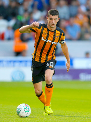 Lenihan captaining Hull City against Doncaster Rovers last August in the Carabao Cup.
