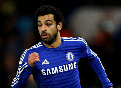 Mo Salah during his time at Chelsea.