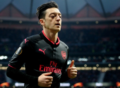 Mesut Ozil (file pic).