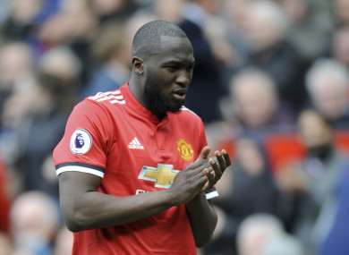 Manchester United's Romelu Lukaku (file pic).