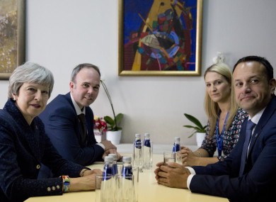 Varadkar meets with May earlier today.