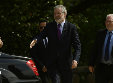 Adams arriving at the conference today