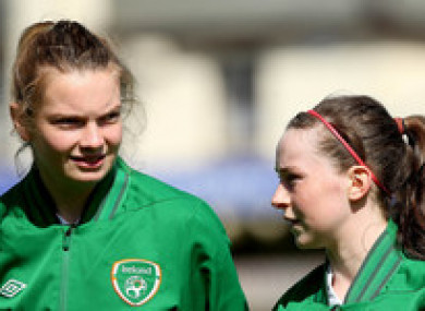 Saoirse in action for Ireland.