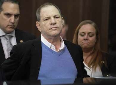 File Photo: Harvey Weinstein listens during a court proceeding in New York