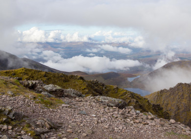 Fog near the peak of Carrauntoohil in the MacGillycuddy's Reeks (file photo).