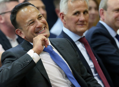 An Taoiseach Leo Varadkar at the launch of Feile An Phobail in Belfast.