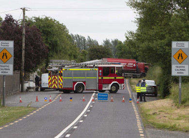 The scene of today's crash.