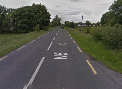 The incident took place on the Westport road.