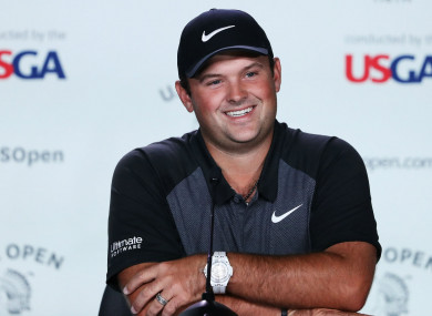Patrick Reed at his pre-U.S. Open media conference