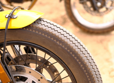 Scrambler motorcycle wheel