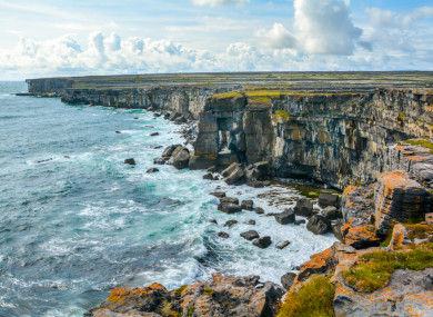 The cliffs on Inis Mór.