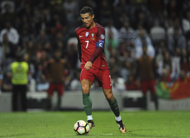 Cristiano Ronaldo is currently with Portugal at the World Cup.