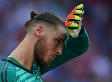David de Gea (file pic).