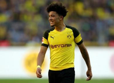 Jadon Sancho (file pic).