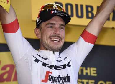 John Degenkolb celebrates.
