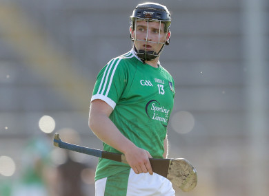 Casey in action against Tipperary in the Munster U21 Hurling Championship semi-final.