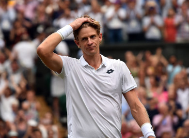Kevin Anderson following his win.
