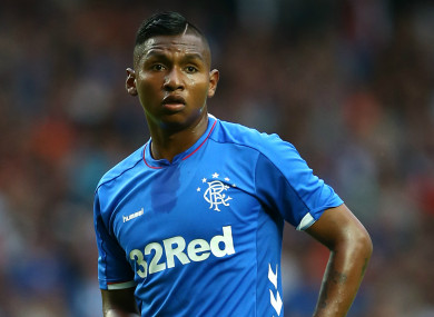 Rangers striker Alfredo Morelos.