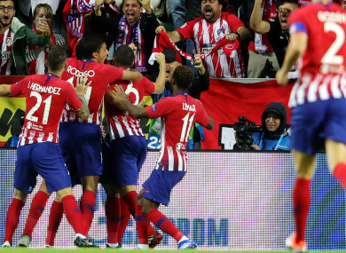 Atletico Madrid celebrate