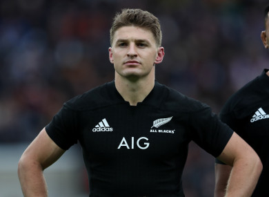 New Zealand's Beauden Barrett.