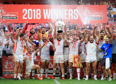 Catalans beat Warrington at Wembley.