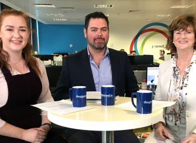 (L-R) Aisling Fagan of DCUSU, Daragh Brophy of TheJournal.ie and career guidance specialist Andree Harpur.