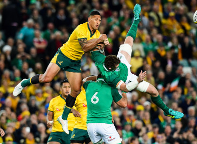 Israel Folau was punished following the incident in June.
