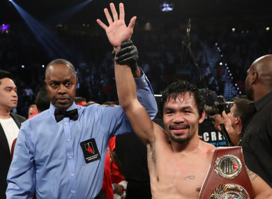 Boxing legend Manny Pacquiao