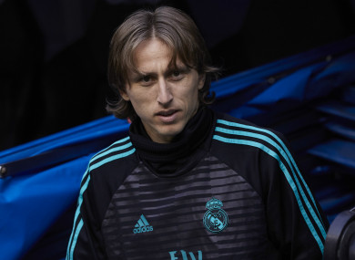 Real Madrid midfielder Luka Modric.