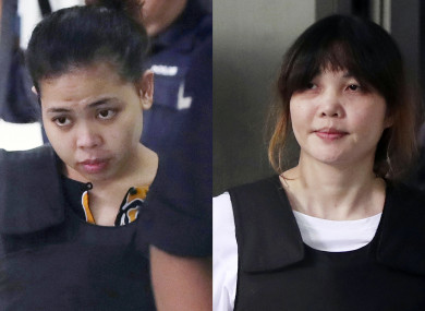Siti Aisyah (left) and Doan Thi Huong (right)