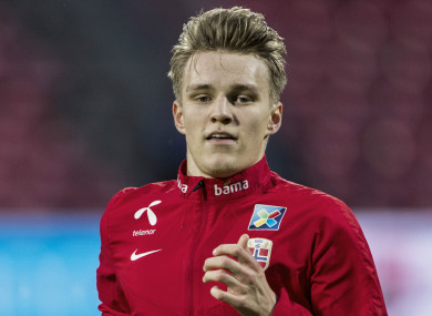 Norway international Martin Odegaard