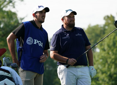 Lowry: four shots off the lead.