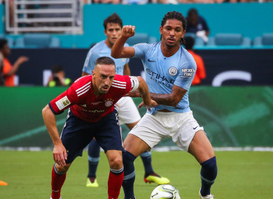 Luiz featured during City's pre-season tour of USA.