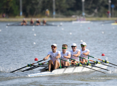 Andrew Goff, Jacob McCarthy, Ryan Ballantine and Fintan McCarthy finished fifth in their A Final on Friday morning.