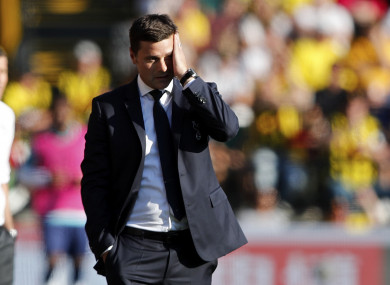 Tottenham surrendered their 100% start to the season at Vicarage Road.