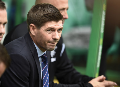 Rangers manager Steven Gerrard (file pic).