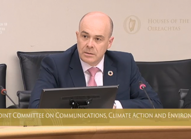 Minister Naughten told the committee today that he did not